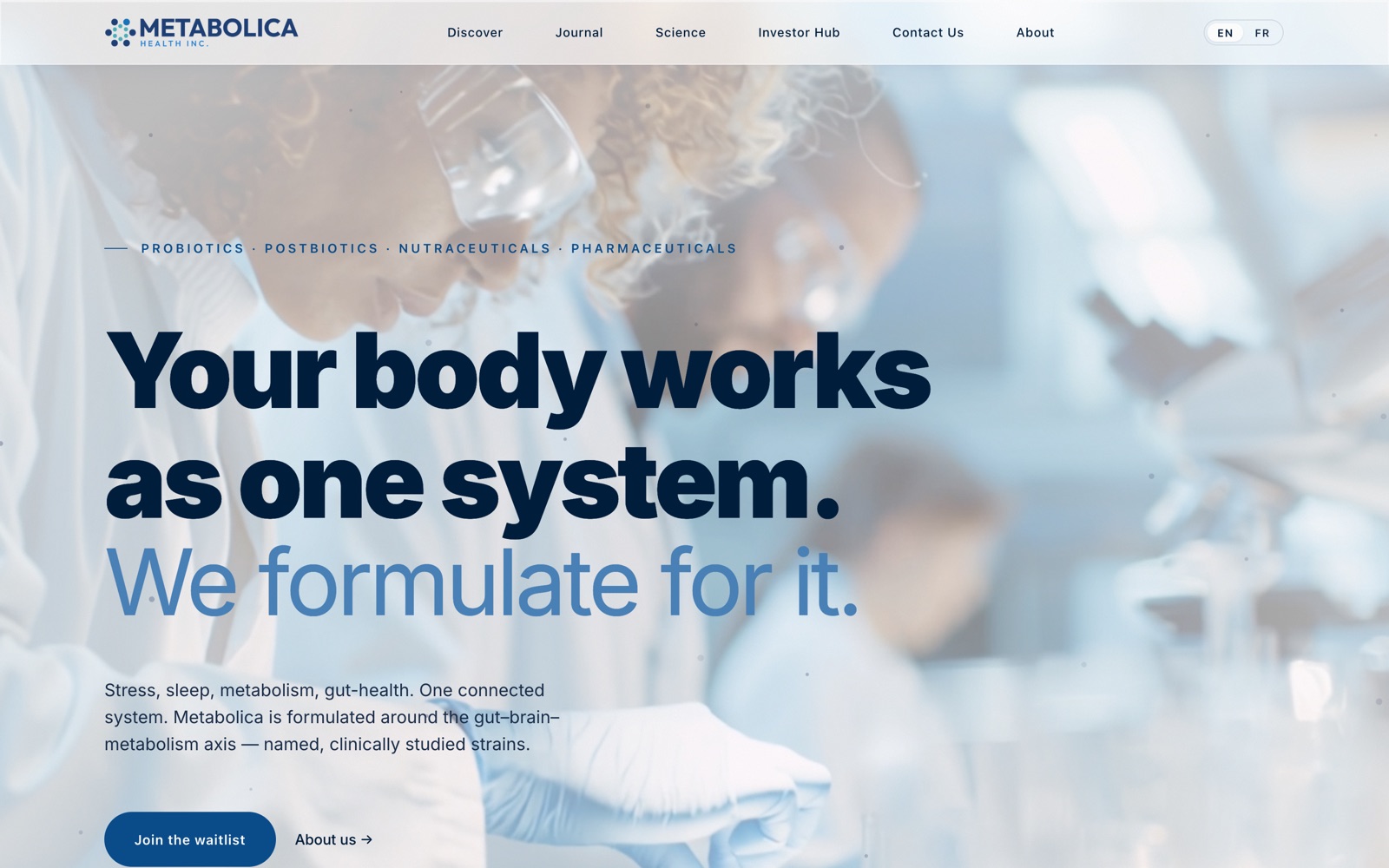 Metabolica Health, website build by JADX